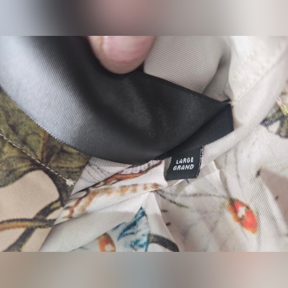 RARE Amiri Mushroom short sleeve psychedelic Button Polo Shirt 100% Silk - Picture 8 of 13